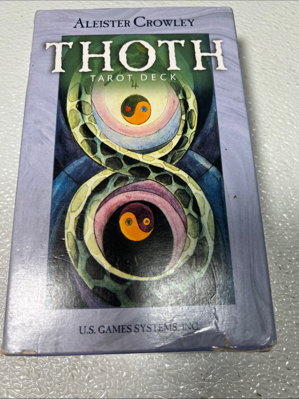 Aleister Crowley Thoth Tarot Deck by U.S. Games Systems - Purple/Green Artwork